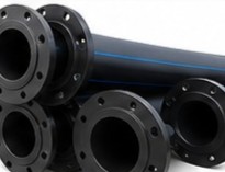 Wetpipe HDPE PE100 flanged pipe with steel backing flanges for bolted joints